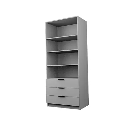 картинка Шкаф ЭКОН распашной 2-х дверный с 3-мя ящиками с полками от магазина КУПИ КУПЕ